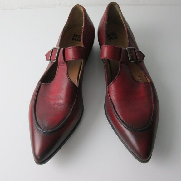 MOMA Woman Leather Oxford Mary Jane Point Toe Shoes Vintage Size EUR 41/10 US - Picture 3 of 9